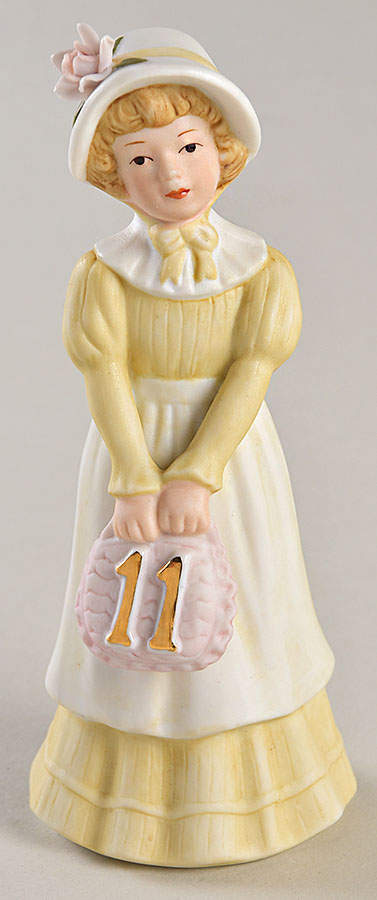 Bonnet Girl Birthday Number Age 11 - No Box by Enesco-1