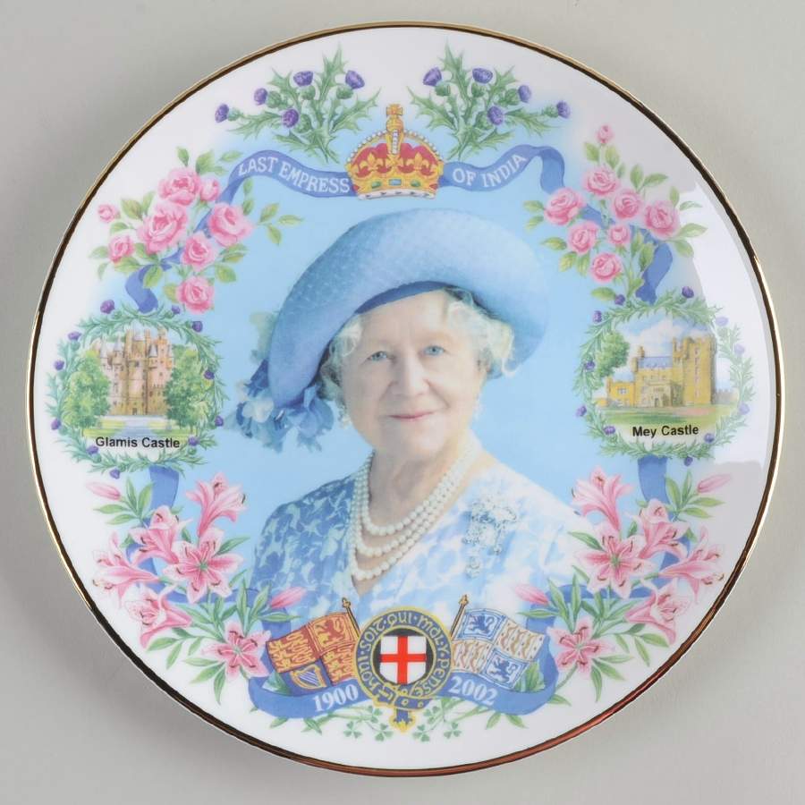 Royalty Giftware Queen Mother Memorial Plate - No Box by Edwardian China-1