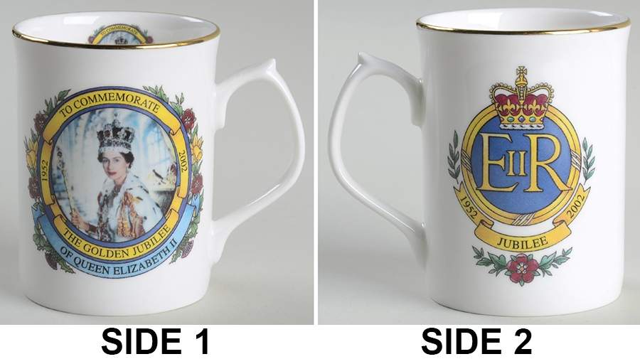Royalty Giftware Elizabeth Ii Golden Jubilee Mug - No Box by Edwardian China-1