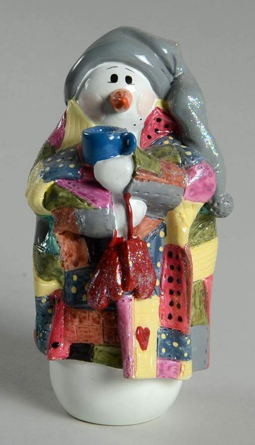 Snow Littles Snowman In Blanket - No Box by Enesco-1