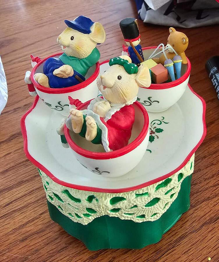 Music Boxes Mice In Tea Cups - Boxed by Enesco-1
