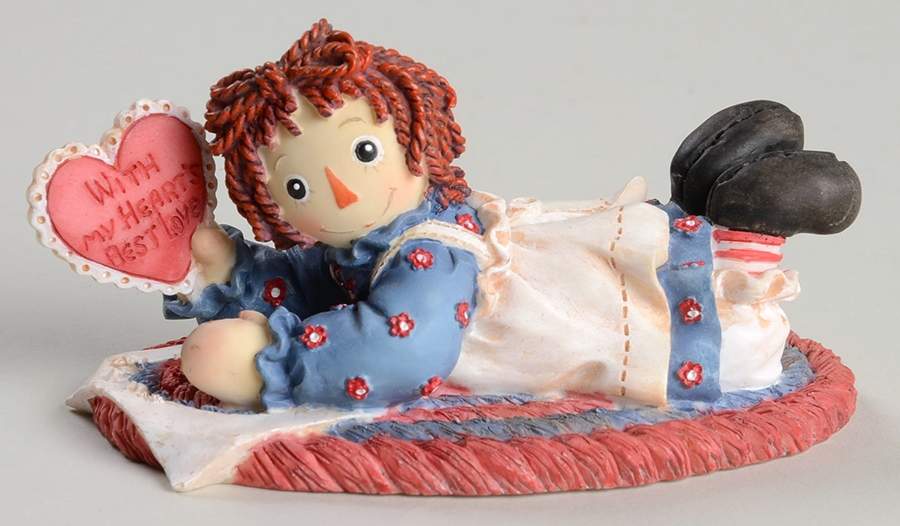 Raggedy Ann and Andy For You With My Heart's Best Love - Boxed by Enesco-1