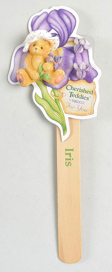 Cherished Teddies Jewelry Iris Lapel Pin & Earrings - No Box by Enesco-1