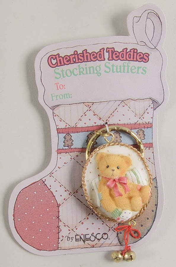 Cherished Teddies Jewelry Stocking Stuffer - Key Ring - No Box by Enesco-1