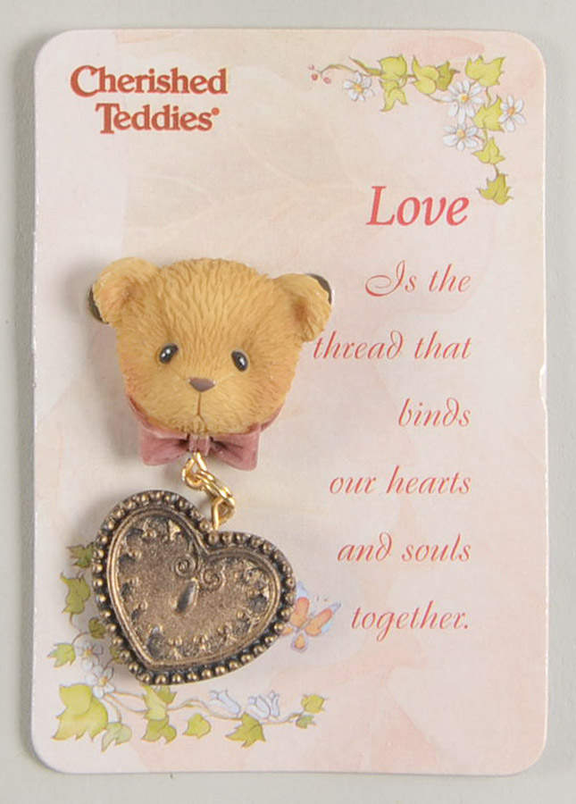 Cherished Teddies Jewelry Love Lapel Pin - No Box by Enesco-1