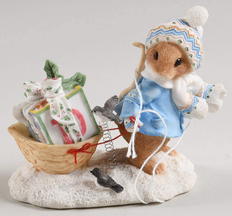 Priscilla's Mouse Tales I'Ll Be Home For Chstistmas - No Box by Enesco-1
