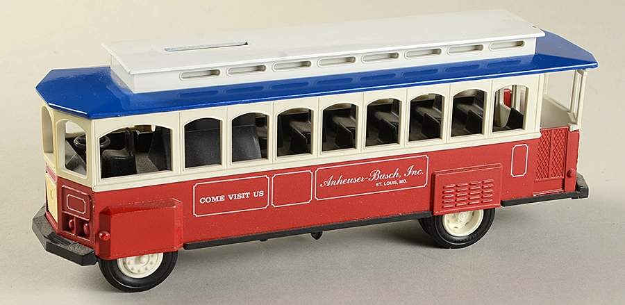 Anheuser Busch Vehicle Banks Trollery Car  - Boxed by Ertl Collectibles-1