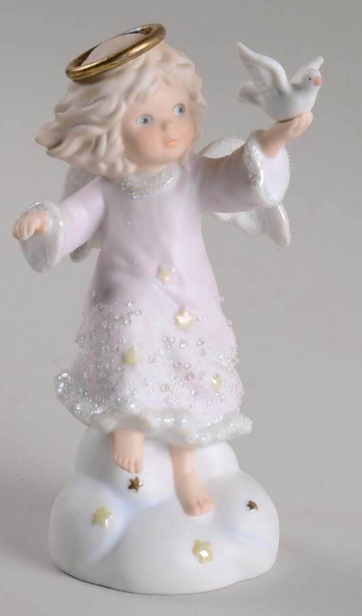 Heavenly Kingdom Angel With Bird - No Box by Enesco-1