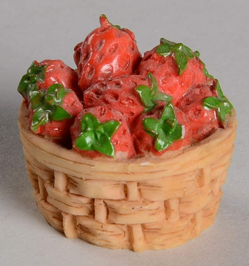 Down Strawberry Lane-Cherised Teddies Strawberry Basket - No Box by Enesco-1