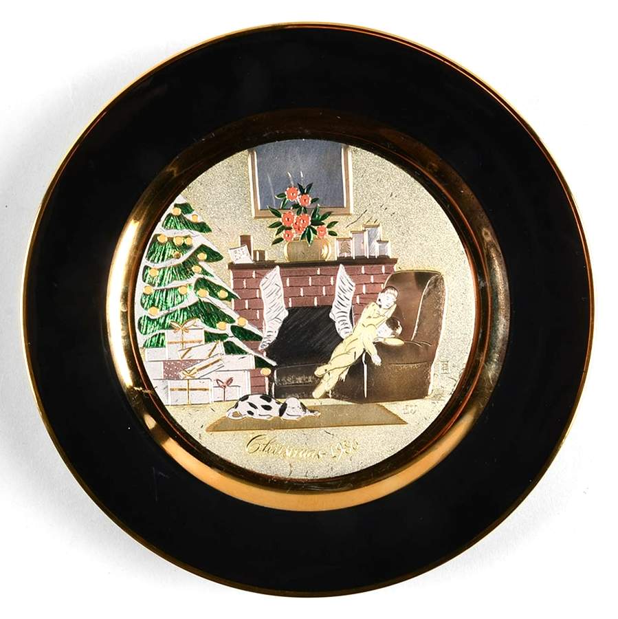 Chokin Christmas Plates 1986 Christmas Plate - No Box by Expressive Designs-1