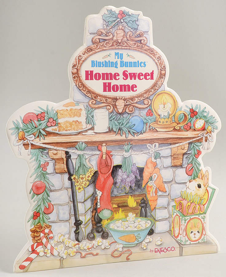 My Blushing Bunnies Home Sweet Home - Backdrop - No Box by Enesco-1