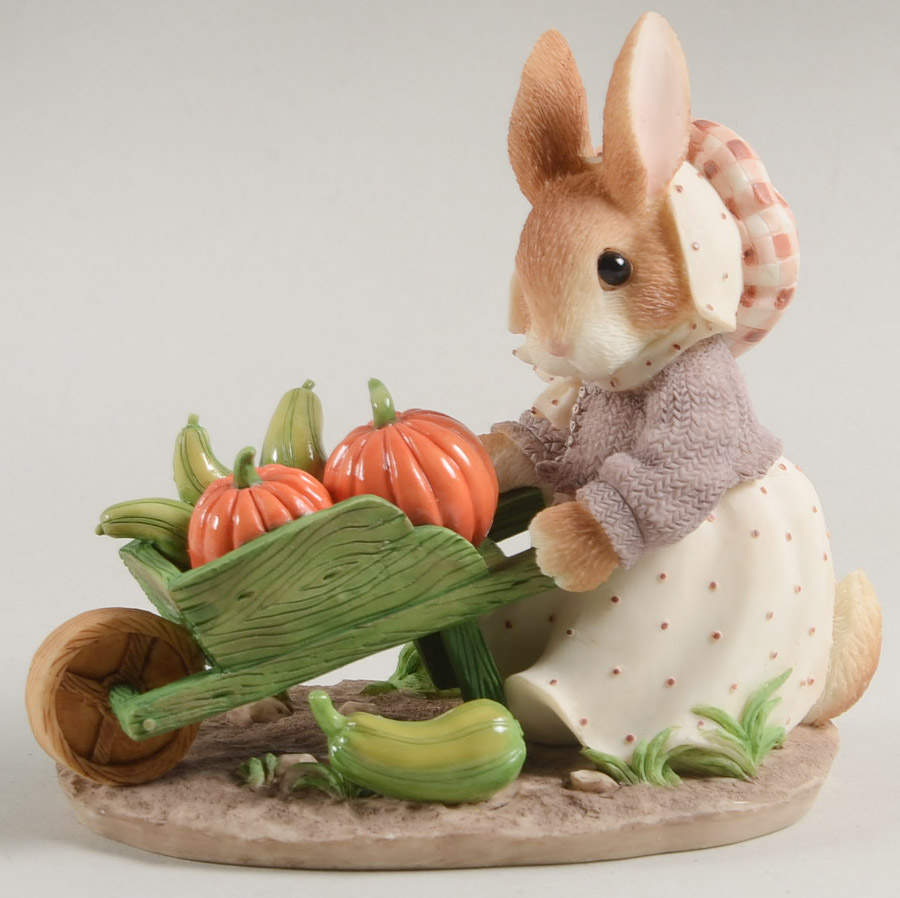 My Blushing Bunnies Autumn Harvest Love And Blessings - With Box by Enesco-1