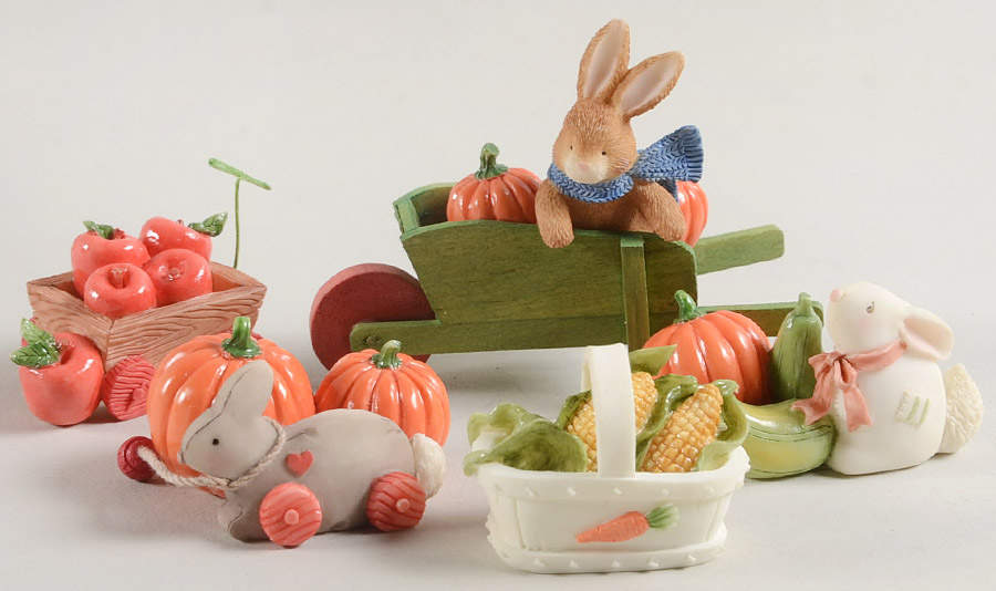 My Blushing Bunnies Bountiful Harvest-Set Of 5 - Boxed by Enesco-1