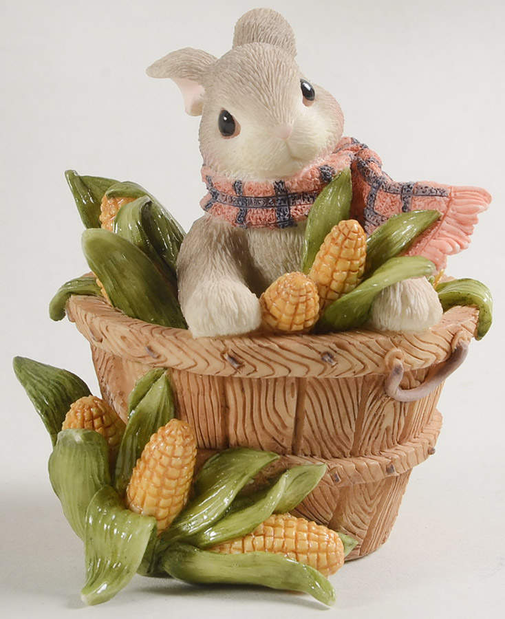 My Blushing Bunnies A Sweet Basket Of Blessings - Boxed by Enesco-1