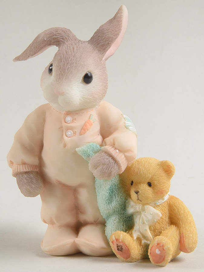 My Blushing Bunnies Corey Cuddles-All Tuckered Out - Boxed by Enesco-1