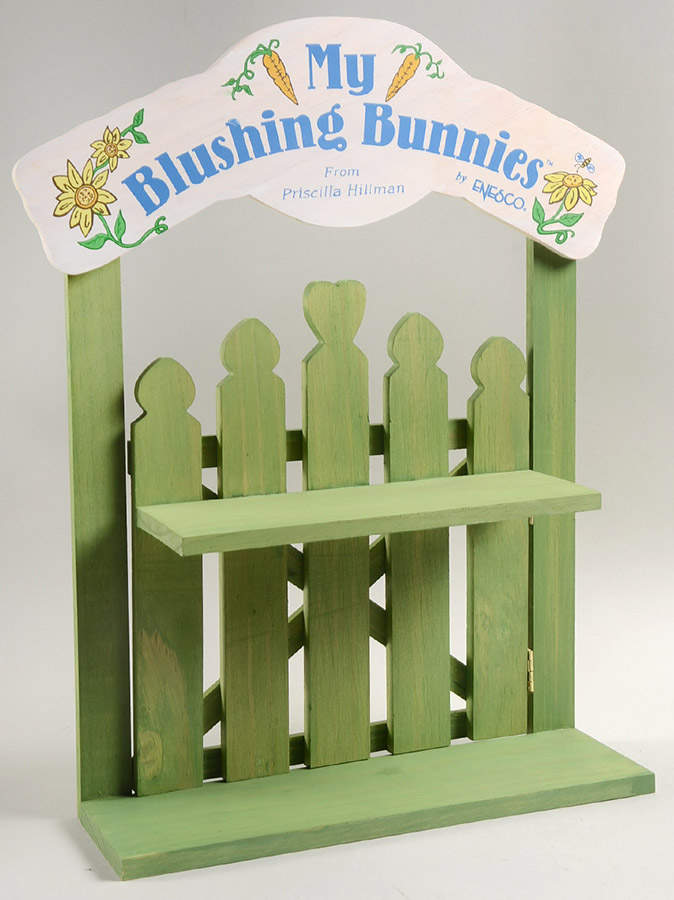 My Blushing Bunnies Picket Fence Displayer - Display Stand 2 by Enesco-1
