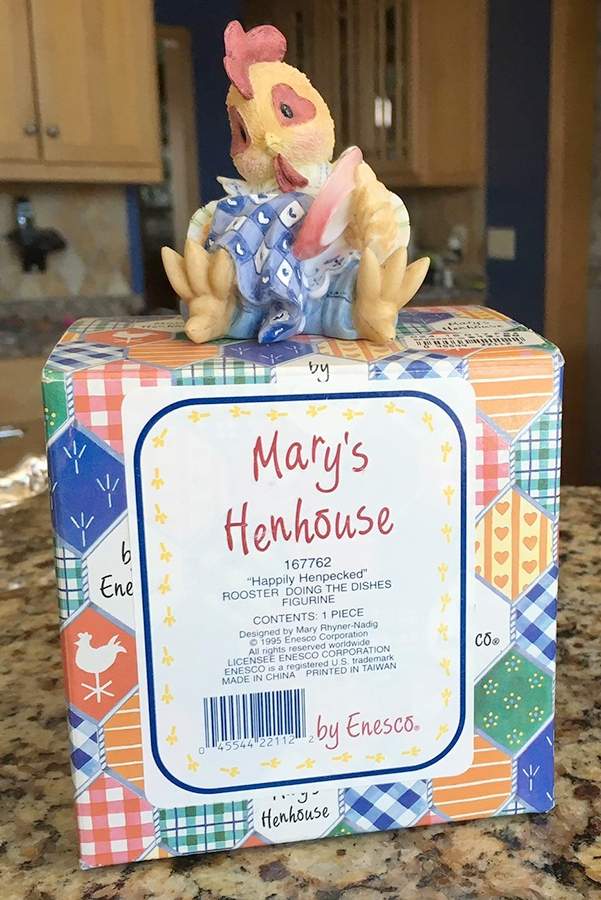 Mary's Henhouse Happily Henpecked-Rooster Doing The Dish - Boxed by Enesco-1