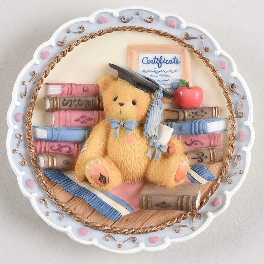 Cherished Teddies Plaques Boy Graduate - Boxed by Enesco-1