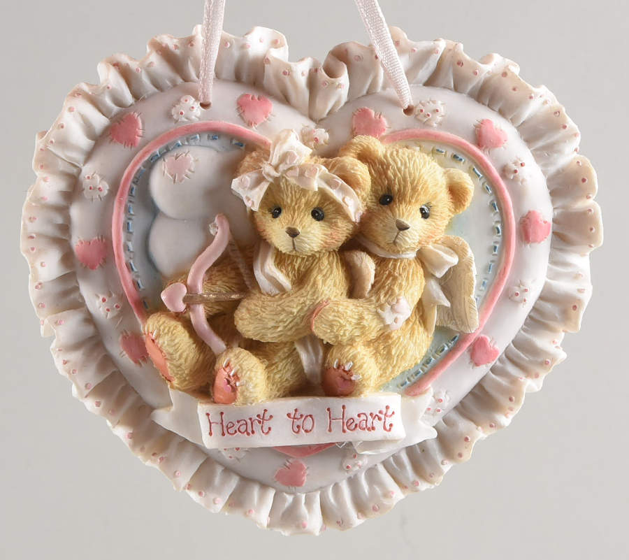 Cherished Teddies Plaques Heart To Heart - Boxed by Enesco-1
