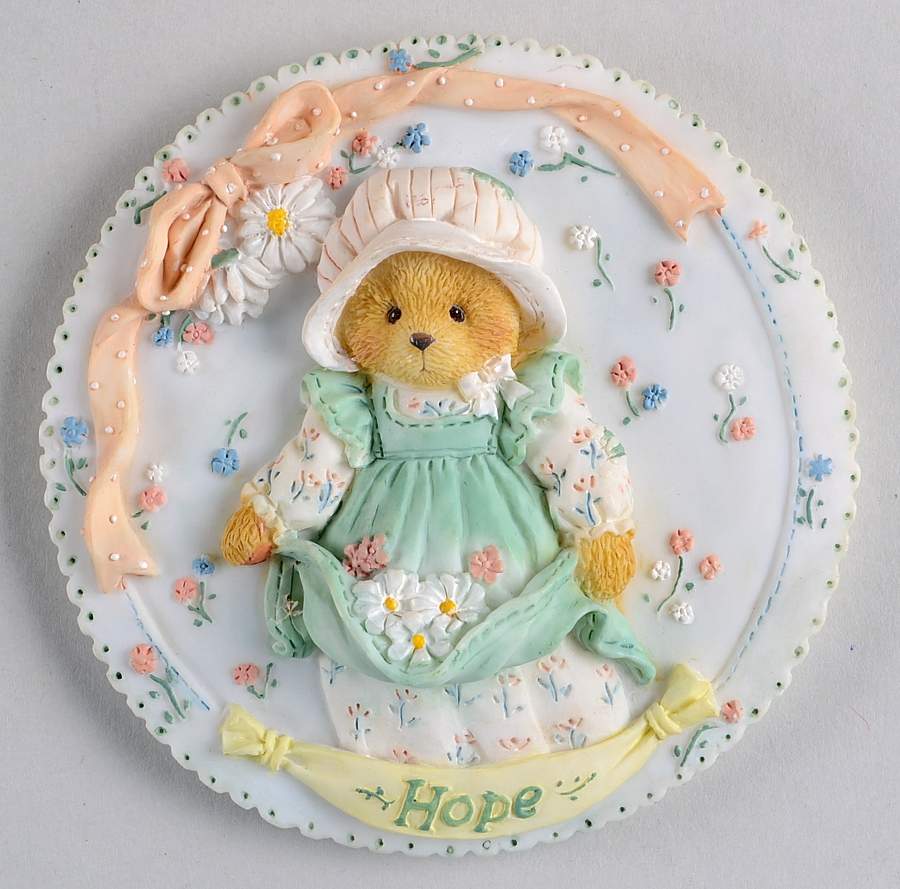 Cherished Teddies Plaques Hope - Boxed by Enesco-1