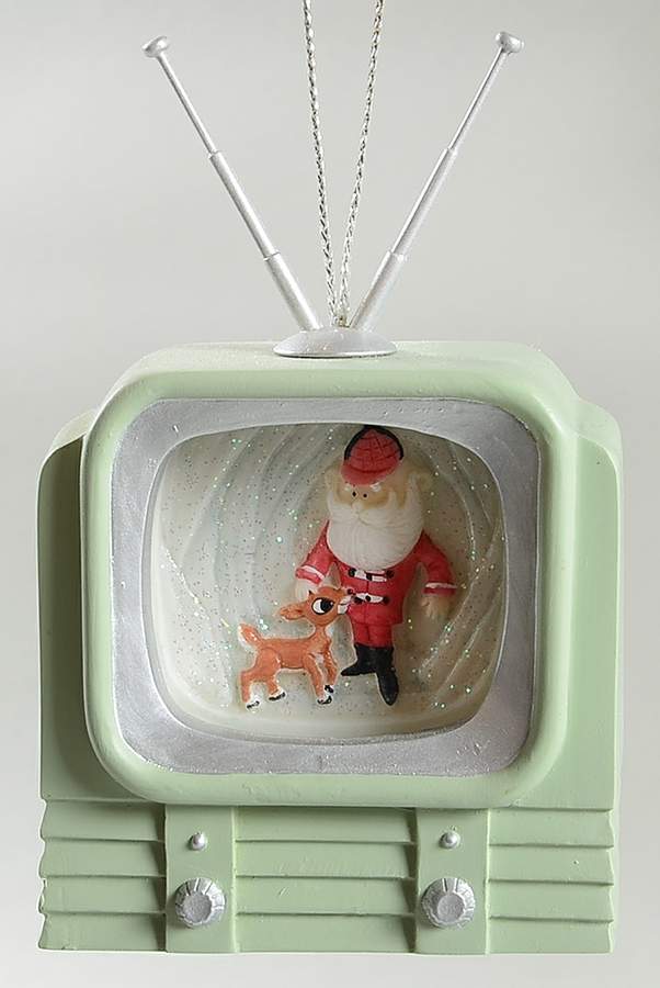Rudolph and The Island of Misfit Toys Santa On T.V. - Boxed by Enesco-1