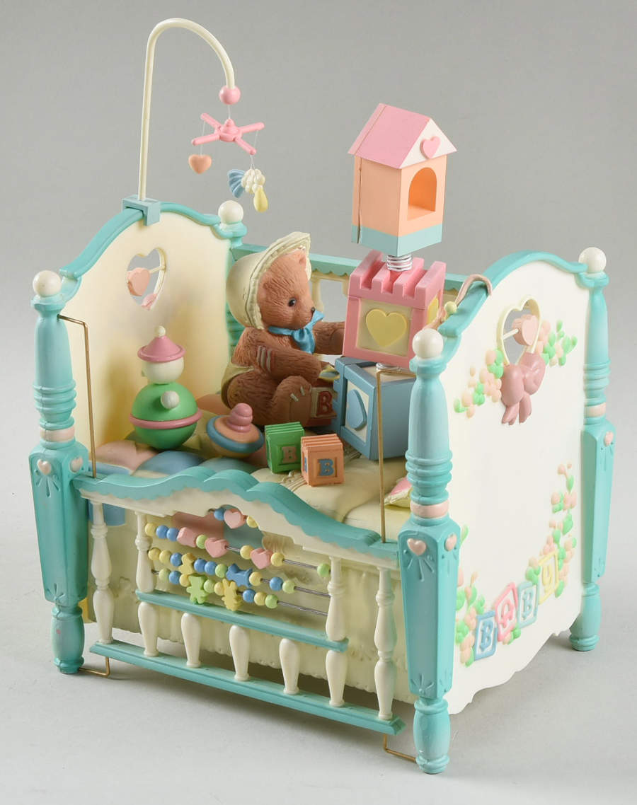 Cherished Teddies Giftware Tucked In Teddy, Brahms' Lullaby - Boxed by Enesco-1
