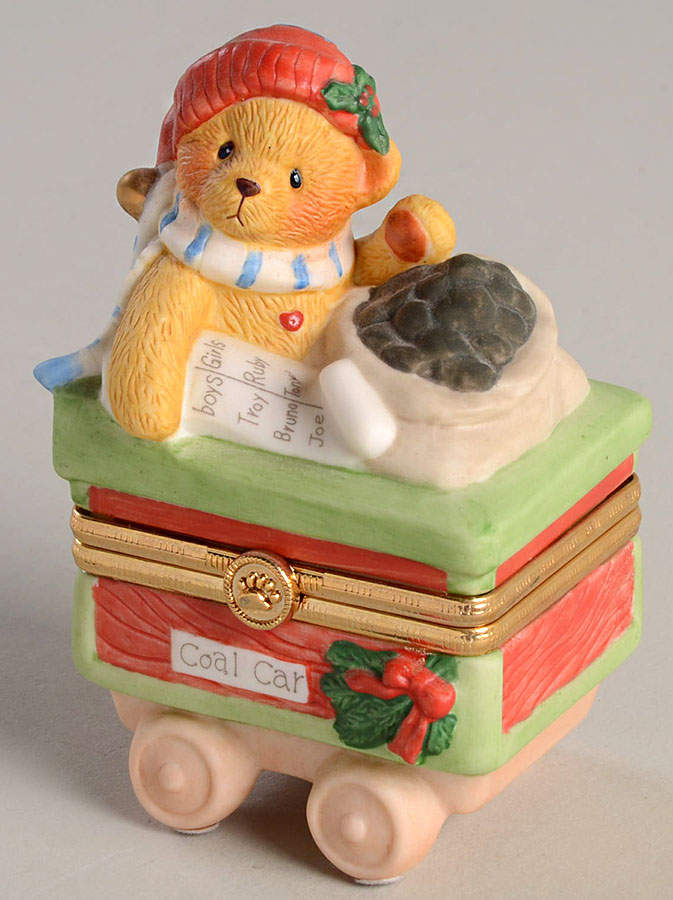 Santa Express Boxes Coal Car - Boxed by Cherished Teddies-1