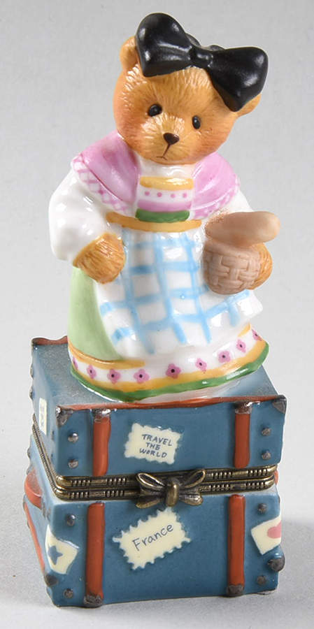 Across the Seas-Cherished Teddies French Girl - Boxed by Enesco-1