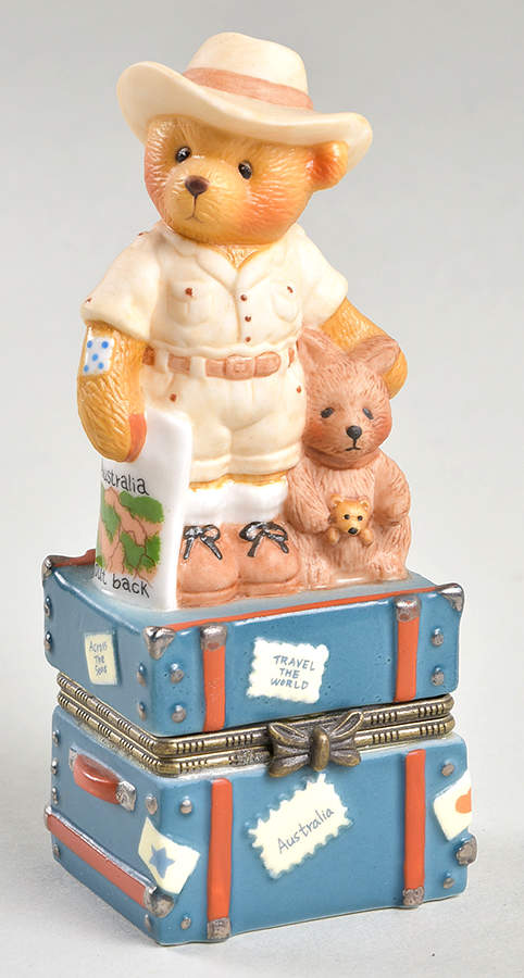 Across the Seas-Cherished Teddies Australian Boy - Boxed by Enesco-1