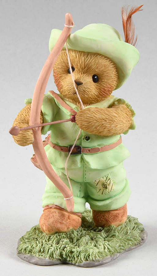 Beary Merry Friends-Cherished Teddies Robin Hood - No Box by Enesco-1