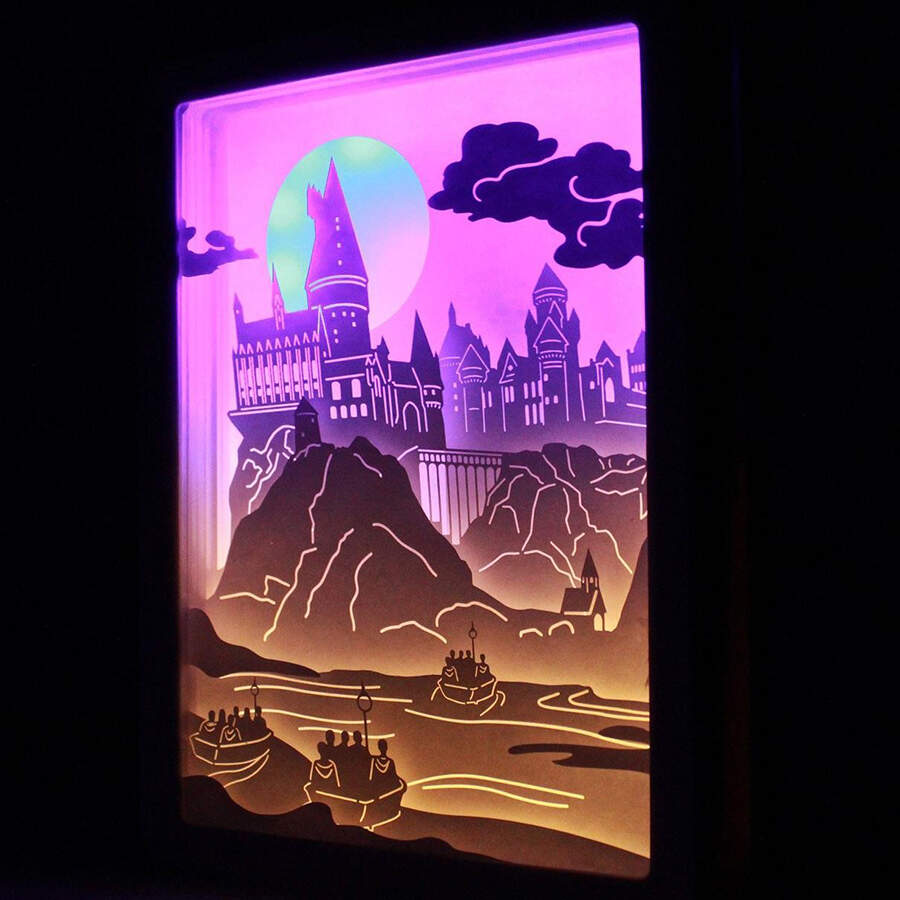 Harry Potter Hogwarts Light Up Scene - Boxed by Enesco-1