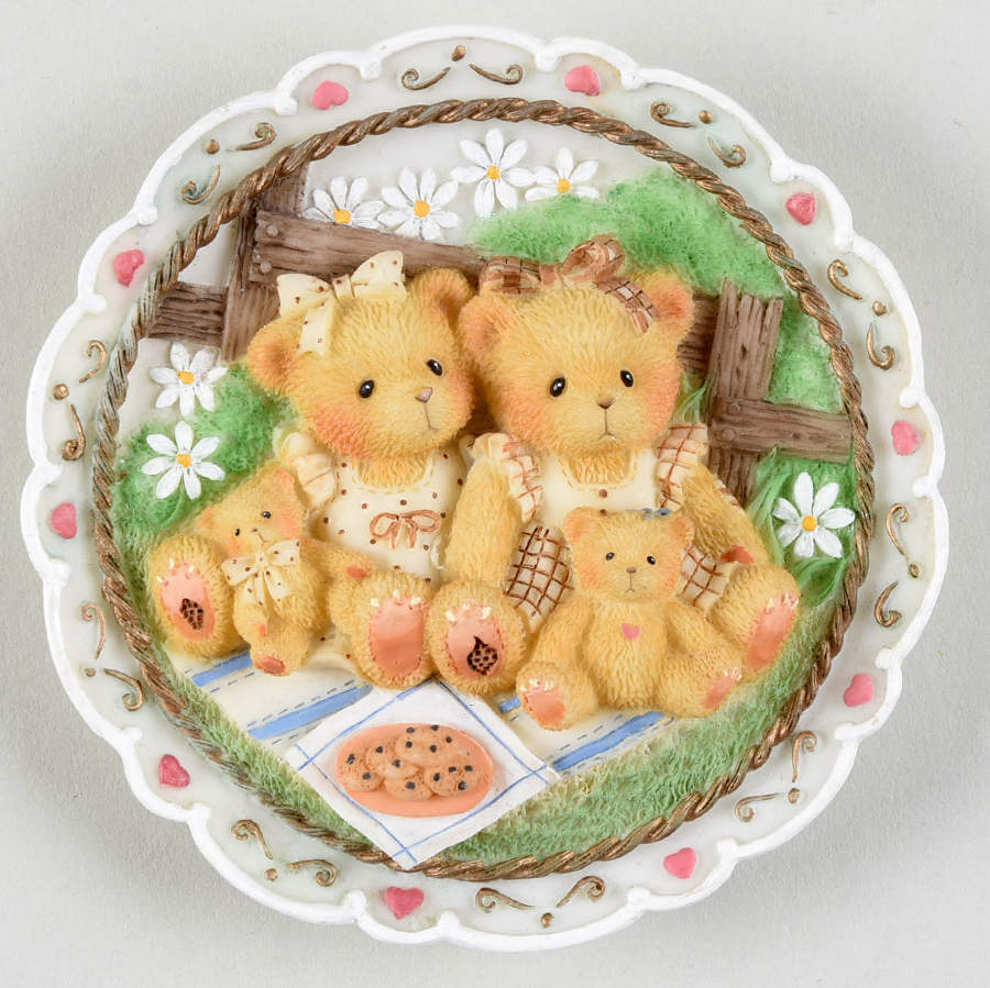 Cherished Teddies Plaquettes Couple Plaque - No Box by Enesco-1