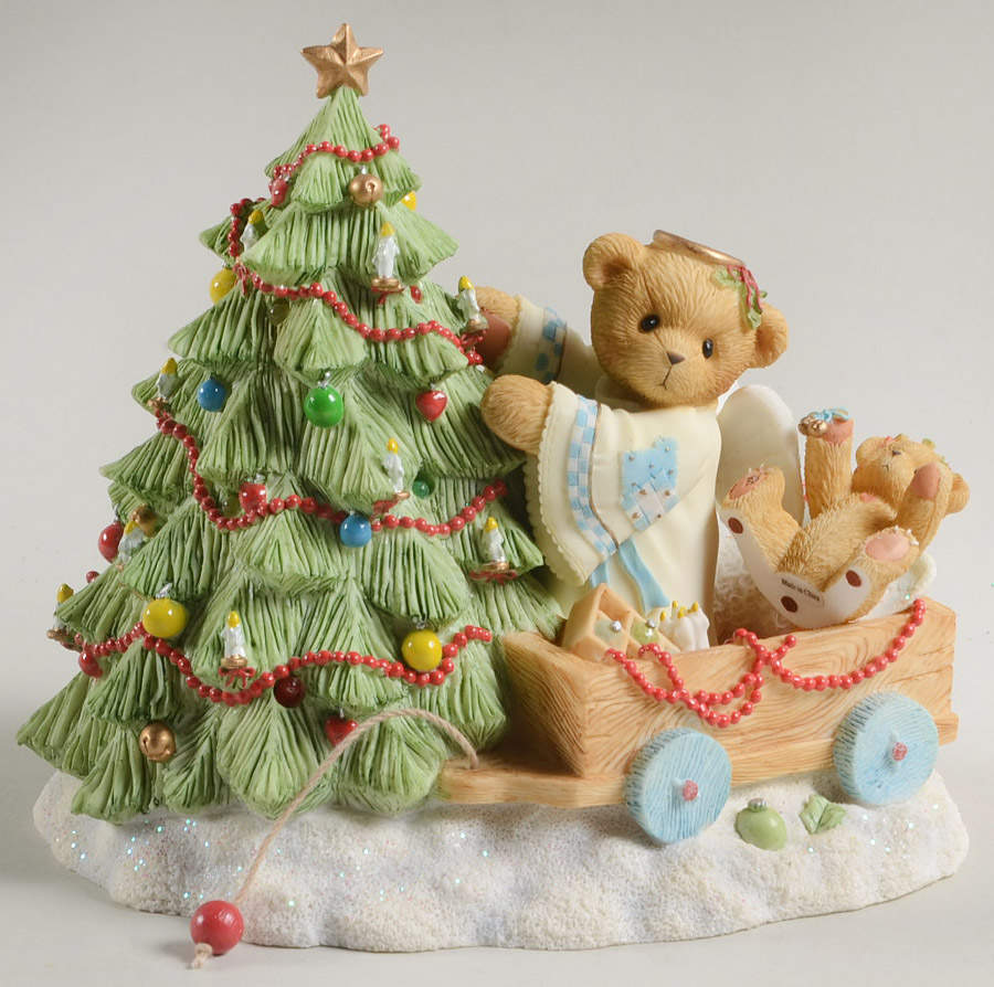Cherished Teddies Christmas Alfhild-You Are The Light In My Life - No Box by Enesco-1