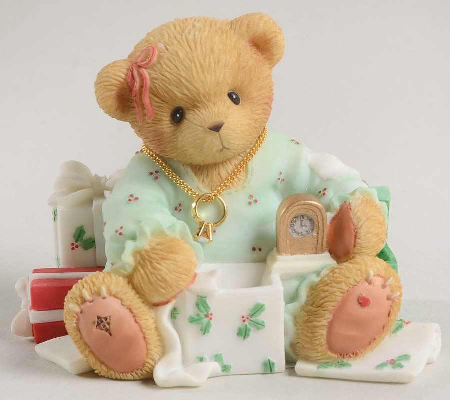 Cherished Teddies Christmas Olivia-A Gift From My Heart - No Box by Enesco-1