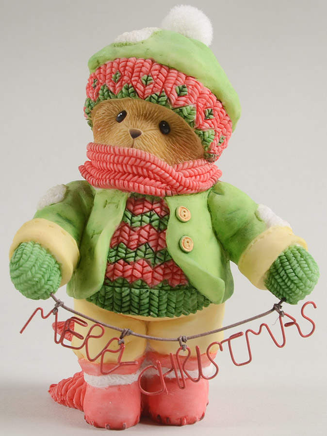 Cherished Teddies Christmas Corey- Spelling Out A Merry Season - No Box by Enesco-1