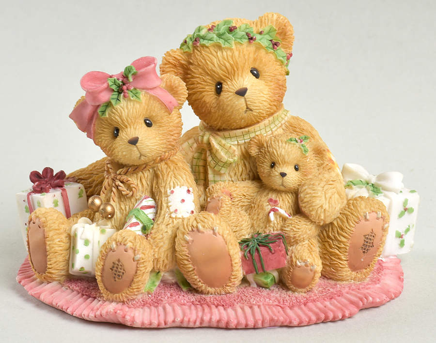 Cherished Teddies Christmas Jade,Kieren&Callum-Tis The Season For  - Boxed by Enesco-1