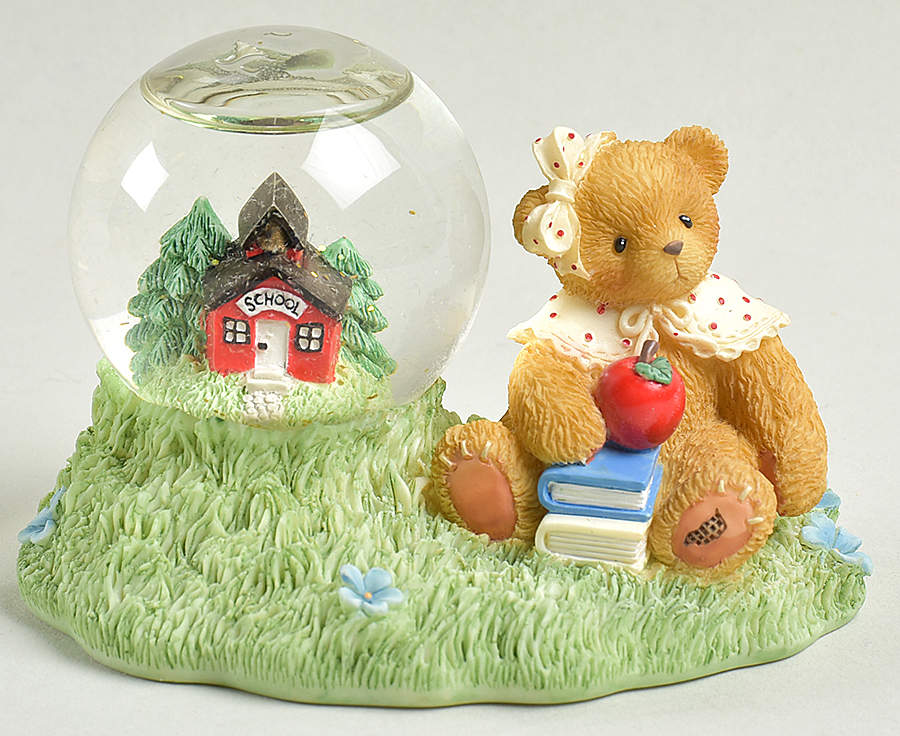 Months of the Year Snowglobes-Cherised Teddies September - Boxed by Enesco-1