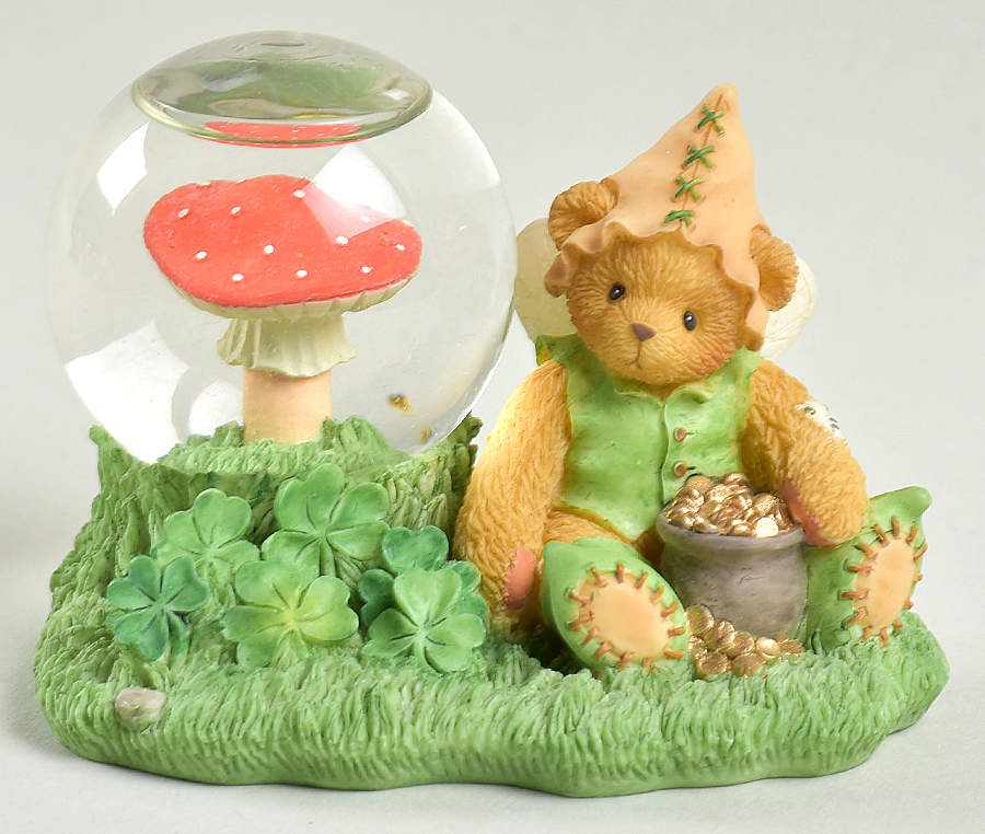 Months of the Year Snowglobes-Cherised Teddies March - Boxed by Enesco-1