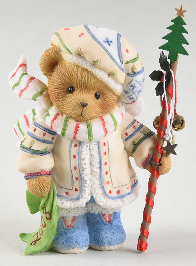 Cherished Teddies Annual Figurine Thor-The Beauty Of The Season Stands Bef - No Box Nb2008 by Enesco-1