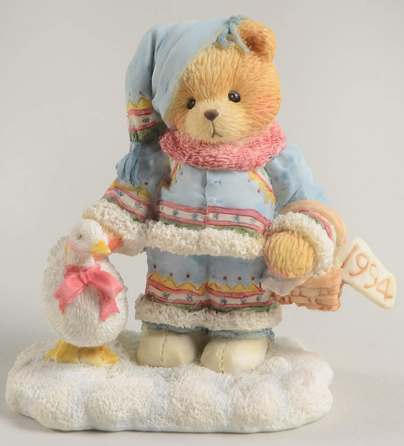 Cherished Teddies Annual Figurine Ingrid-Bundled-Up With Warm Wishes - No Box Nb1994 by Enesco-1