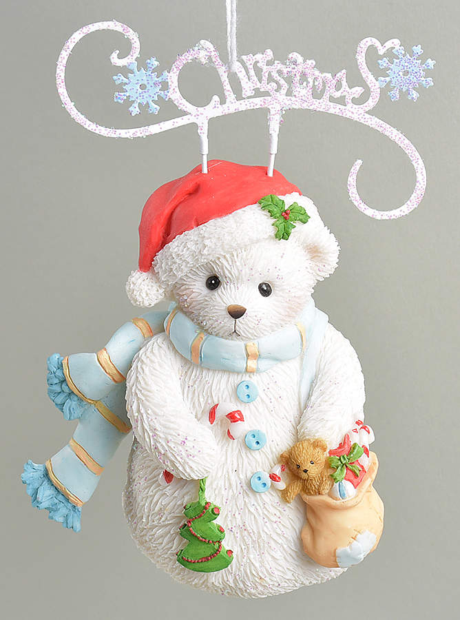 Snowbear Ornaments Christmas - No Box by Cherished Teddies-1