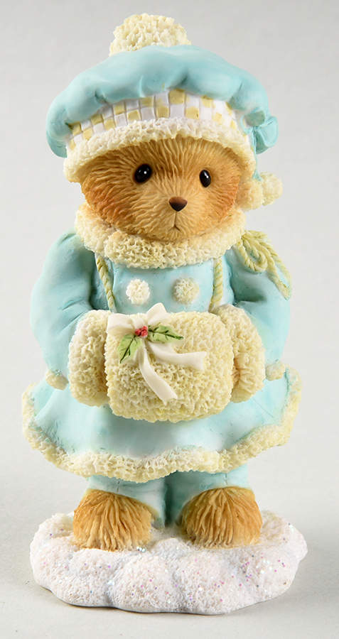 Cherished Teddies Winter Bears Helen-Cold Hands, Warm Hearts - Boxed by Enesco-1