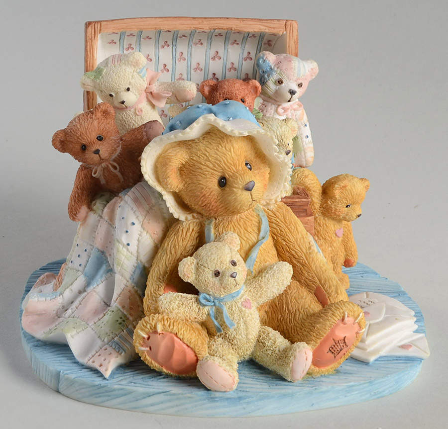 Adoption Center Exclusives-Cherished Teddies Tasha-In Grandmother's Atic - Boxed by Enesco-1
