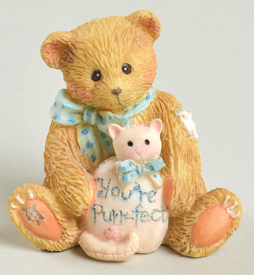 Cherished Teddies Valentine's You're Purr-Fect - No Box by Enesco-1