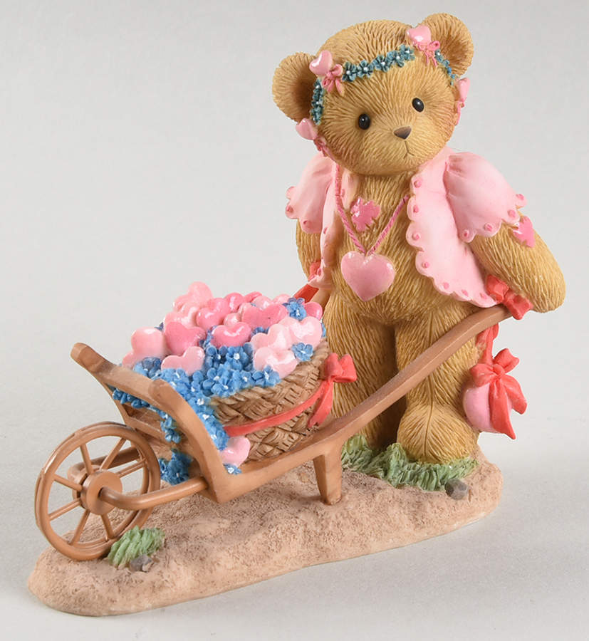 Cherished Teddies Valentine's Sasha-Delivering All My Love To You - No Box by Enesco-1