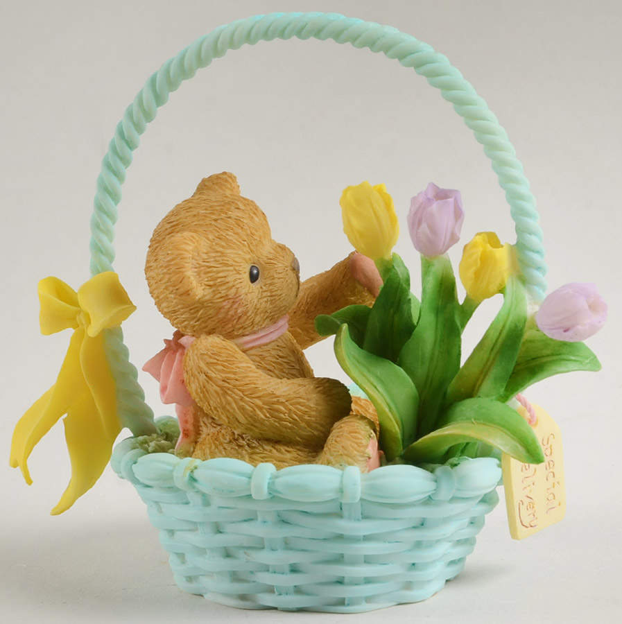 Cherished Teddies Easter & Spring Betty Lou-Special Delivery - Boxed by Enesco-1