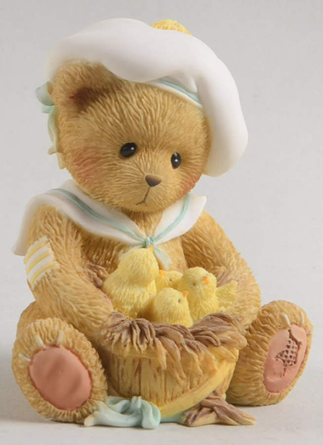 Cherished Teddies Easter & Spring Loren-Our Friendship Is Filled With Swee - Boxed by Enesco-1