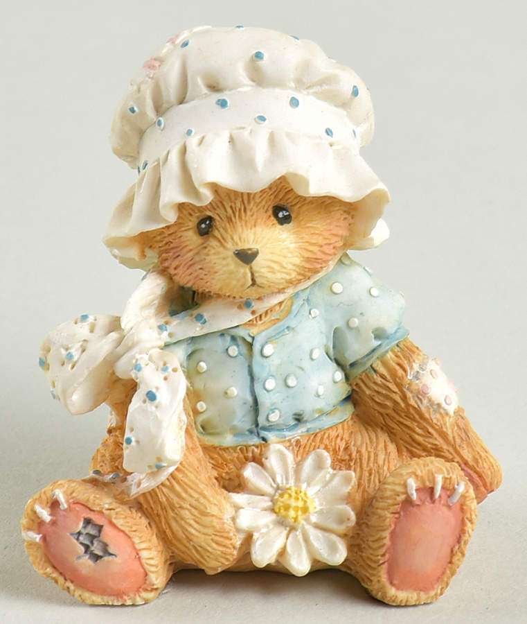 Cherished Teddies Easter & Spring Girl With White Hat And Flower - Boxed by Enesco-1