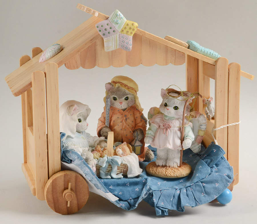 Calico Kittens Nativity Calico Kitten Nativity Set Of4 - No Box by Enesco-1