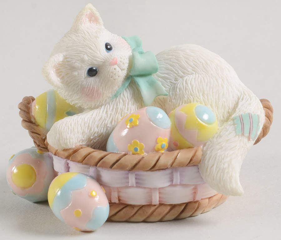 Calico Kittens Easter Easter Fills Us Up With Joy - No Box by Enesco-1